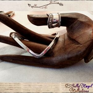 Taxco V Sterling Silver Cuff Bracelet Signed